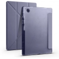 Samsung Galaxy Tab A8 10.5 SM-X200 Tablet Kılıfı Standlı Tri Folding Kalemlikli Silikon Smart Cover - Mor
