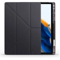 Samsung Galaxy Tab A8 10.5 SM-X200 Tablet Kılıfı Standlı Tri Folding Kalemlikli Silikon Smart Cover - Siyah