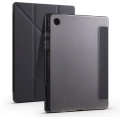 Samsung Galaxy Tab A8 10.5 SM-X200 Tablet Kılıfı Standlı Tri Folding Kalemlikli Silikon Smart Cover - Siyah