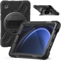 Samsung Galaxy Tab A9 Kılıf Zore Defender Boyun Askılı Tablet Silikon - Siyah