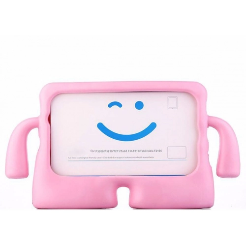 Samsung Galaxy Tab A9 Plus Kılıf Standlı Çocuklar İçin Renkli Koruyucu iBuy Tablet Kapak - Pembe