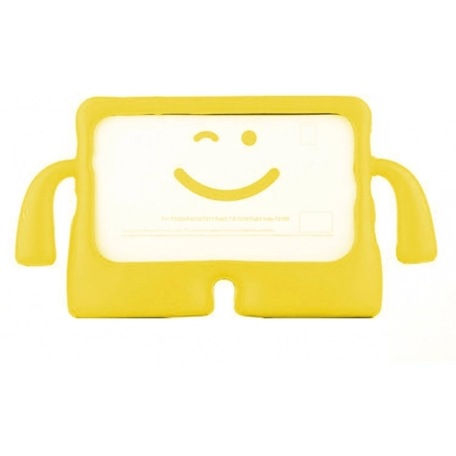 Samsung Galaxy Tab A9 Plus Kılıf Standlı Çocuklar İçin Renkli Koruyucu iBuy Tablet Kapak - Sarı
