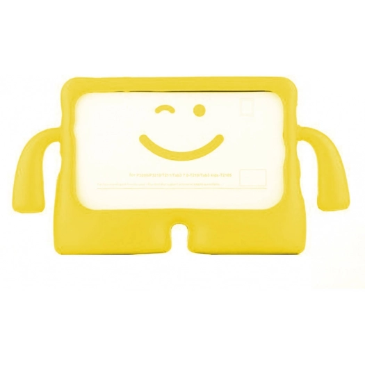 Samsung Galaxy Tab A9 Plus Kılıf Standlı Çocuklar İçin Renkli Koruyucu iBuy Tablet Kapak - Sarı