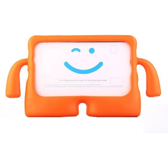 Samsung Galaxy Tab A9 Plus Kılıf Standlı Çocuklar İçin Renkli Koruyucu iBuy Tablet Kapak - Turuncu