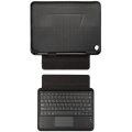 Samsung Galaxy Tab A9 Plus Klavyeli Kılıf Zore Border Keyboard Bluetooh Bağlantılı Standlı Tablet Kılıfı - Siyah