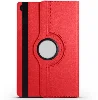 Samsung Galaxy Tab A9 Plus Tablet Kılıfı 360 Derece Dönebilen Standlı Kapak - Kırmızı