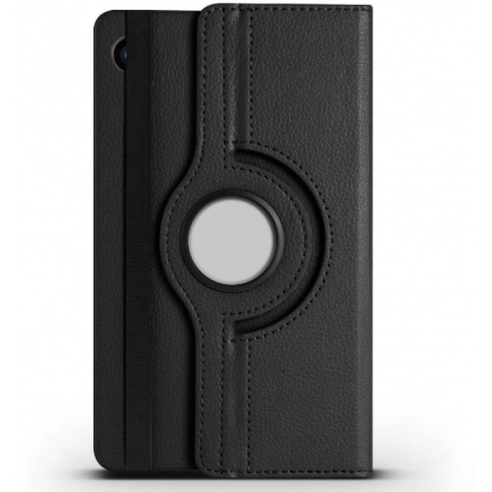 Samsung Galaxy Tab A9 Plus Tablet Kılıfı 360 Derece Dönebilen Standlı Kapak - Siyah