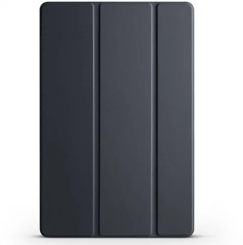Samsung Galaxy Tab A9 Plus Tablet Kılıfı Akıllı Uyku Modlu Standlı Şeffaf Smart Cover Kapak - Siyah