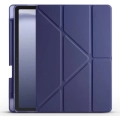 Samsung Galaxy Tab A9 Plus Tablet Kılıfı Standlı Tri Folding Kalemlikli Silikon Smart Cover - Lacivert