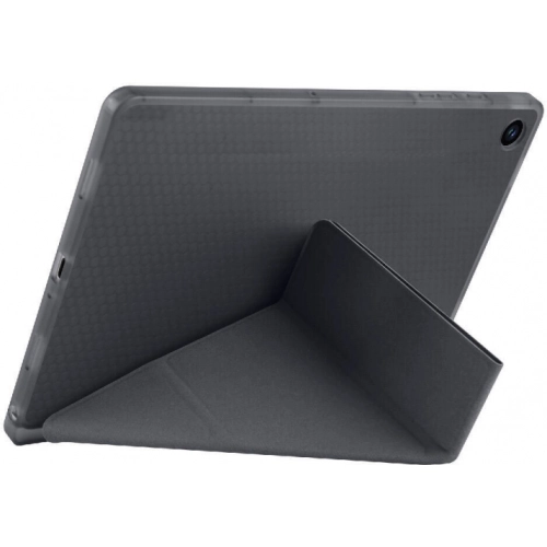 Samsung Galaxy Tab A9 Plus Tablet Kılıfı Standlı Tri Folding Kalemlikli Silikon Smart Cover - Rose Gold