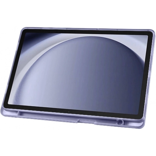 Samsung Galaxy Tab A9 Plus Tablet Kılıfı Standlı Tri Folding Kalemlikli Silikon Smart Cover - Yeşil