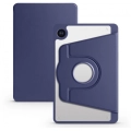 Samsung Galaxy Tab A9 Plus Tablet Kılıfı Termik Kalem Bölmeli Dönebilen Standlı Kapak - Lacivert