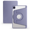 Samsung Galaxy Tab A9 Plus Tablet Kılıfı Termik Kalem Bölmeli Dönebilen Standlı Kapak - Lavanta Grisi