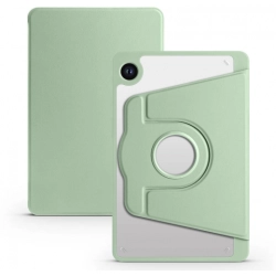 Samsung Galaxy Tab A9 Plus Tablet Kılıfı Termik Kalem Bölmeli Dönebilen Standlı Kapak - Yeşil