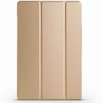 Samsung Galaxy Tab A9 Tablet Kılıfı Akıllı Uyku Modlu Standlı Şeffaf Smart Cover Kapak - Gold