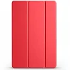 Samsung Galaxy Tab A9 Tablet Kılıfı Akıllı Uyku Modlu Standlı Şeffaf Smart Cover Kapak - Kırmızı