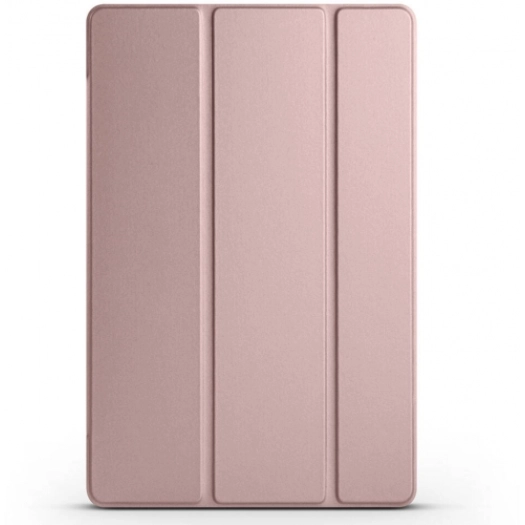 Samsung Galaxy Tab A9 Tablet Kılıfı Akıllı Uyku Modlu Standlı Şeffaf Smart Cover Kapak - Rose Gold