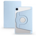 Samsung Galaxy Tab A9 Tablet Kılıfı Termik Kalem Bölmeli Dönebilen Standlı Kapak - Mavi