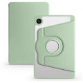 Samsung Galaxy Tab A9 Tablet Kılıfı Termik Kalem Bölmeli Dönebilen Standlı Kapak - Yeşil