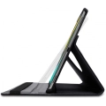 Samsung Galaxy Tab E T560 Tablet Kılıfı 360 Derece Dönebilen Standlı Kapak - Siyah