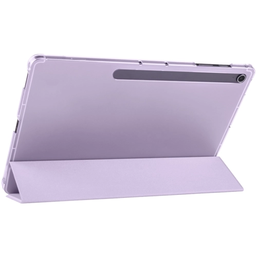 Samsung Galaxy Tab S10 FE Plus Tablet Kılıfı Flip Smart Standlı Kalem Bölmeli Akıllı Kapak Smart Cover - Rose Gold