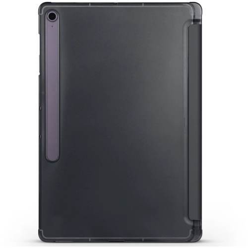 Samsung Galaxy Tab S10 FE Plus Tablet Kılıfı Flip Smart Standlı Kalem Bölmeli Akıllı Kapak Smart Cover - Siyah