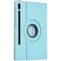Samsung Galaxy Tab S10 Plus Tablet Kılıfı 360 Derece Dönebilen Standlı Kapak - Mavi