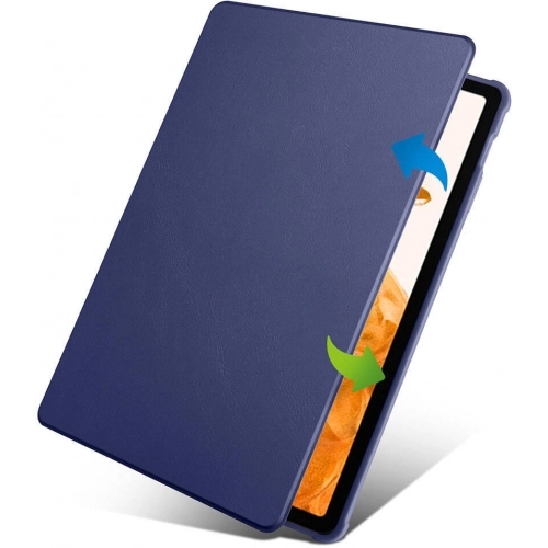 Samsung Galaxy Tab S10 Plus Tablet Kılıfı Termik Kalem Bölmeli Dönebilen Standlı Kapak - Gri