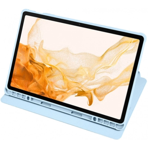 Samsung Galaxy Tab S10 Plus Tablet Kılıfı Termik Kalem Bölmeli Dönebilen Standlı Kapak - Koyu Yeşil