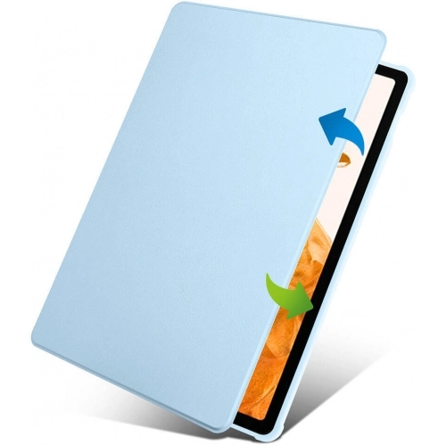 Samsung Galaxy Tab S10 Plus Tablet Kılıfı Termik Kalem Bölmeli Dönebilen Standlı Kapak - Koyu Yeşil