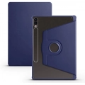Samsung Galaxy Tab S10 Plus Tablet Kılıfı Termik Kalem Bölmeli Dönebilen Standlı Kapak - Lacivert