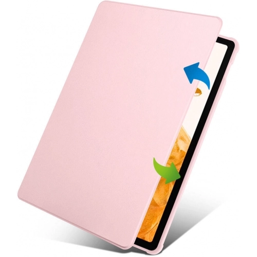 Samsung Galaxy Tab S10 Plus Tablet Kılıfı Termik Kalem Bölmeli Dönebilen Standlı Kapak - Yeşil