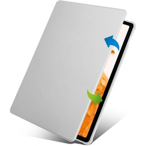 Samsung Galaxy Tab S10 Plus Tablet Kılıfı Termik Kalem Bölmeli Dönebilen Standlı Kapak - Yeşil