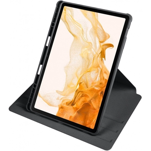 Samsung Galaxy Tab S10 Plus Tablet Kılıfı Termik Kalem Bölmeli Dönebilen Standlı Kapak - Yeşil