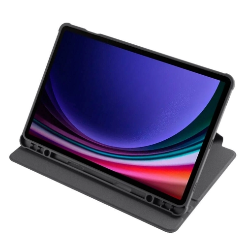 Samsung Galaxy Tab S10 Tablet Kılıfı Termik Kalem Bölmeli Dönebilen Standlı Kapak - Lavanta Grisi