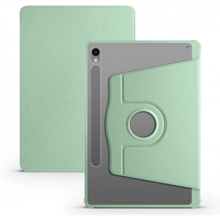 Samsung Galaxy Tab S10  Tablet Kılıfı Termik Kalem Bölmeli Dönebilen Standlı Kapak - Yeşil