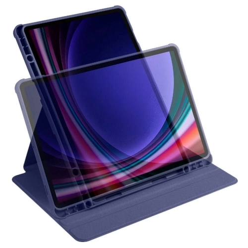 Samsung Galaxy Tab S10  Tablet Kılıfı Termik Kalem Bölmeli Dönebilen Standlı Kapak - Yeşil