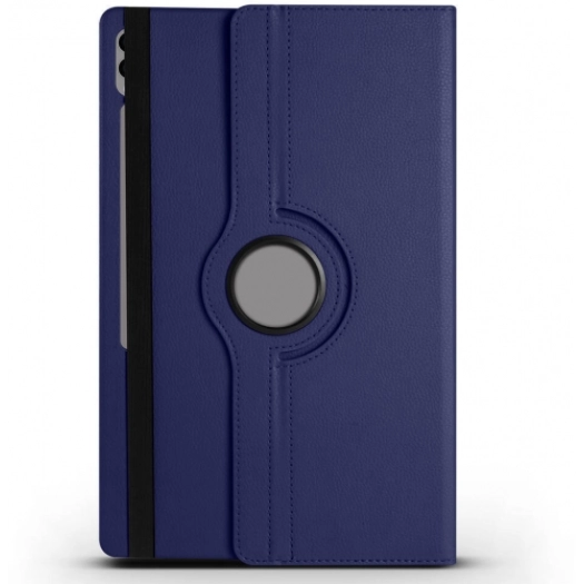 Samsung Galaxy Tab S10 Ultra 14.6 Tablet Kılıfı 360 Derece Dönebilen Standlı Kapak - Lacivert