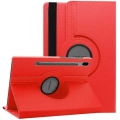 Samsung Galaxy Tab S7 FE T737 Tablet Kılıfı 360 Derece Dönebilen Standlı Kapak - Kırmızı
