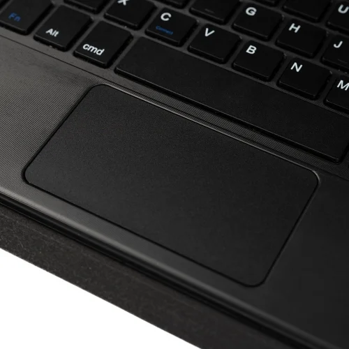 Samsung Galaxy Tab S7 FE T737 Klavyeli Kılıf Zore Border Keyboard Bluetooh Bağlantılı Standlı Tablet Kılıfı - Siyah