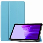 Samsung Galaxy Tab S7 FE T737 Tablet Kılıfı Standlı Smart Cover Kapak - Mavi