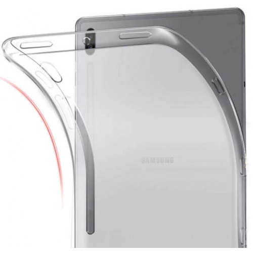 Samsung Galaxy Tab S7 Plus T970 İnce Şeffaf Tablet Süper Silikon - Şeffaf