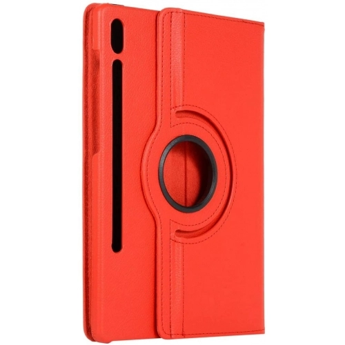 Samsung Galaxy Tab S7 Plus T970 Tablet Kılıfı 360 Derece Dönebilen Standlı Kapak - Kırmızı