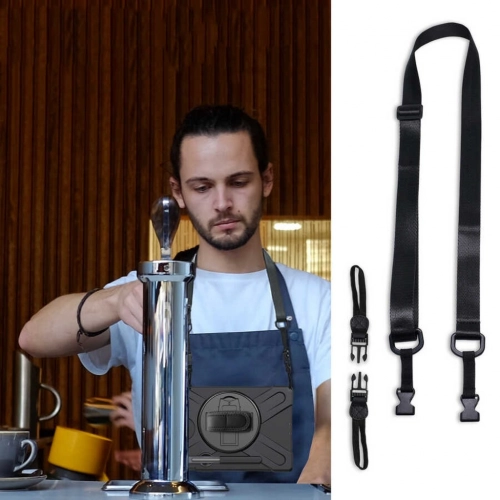 Samsung Galaxy Tab S7 T870 Kılıf Zore Defender Tablet Silikon - Siyah