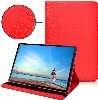 Samsung Galaxy Tab S7 T870 Tablet Kılıfı 360 Derece Dönebilen Standlı Kapak - Kırmızı