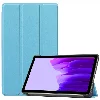 Samsung Galaxy Tab S7 T870 Tablet Kılıfı Standlı Smart Cover Kapak - Mavi