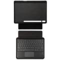Samsung Galaxy Tab S8 Plus X800 Klavyeli Kılıf Zore Border Keyboard Bluetooh Bağlantılı Standlı Tablet Kılıfı - Siyah