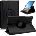 Samsung Galaxy Tab S8 Ultra X900 Tablet Kılıfı 360 Derece Dönebilen Standlı Kapak - Siyah