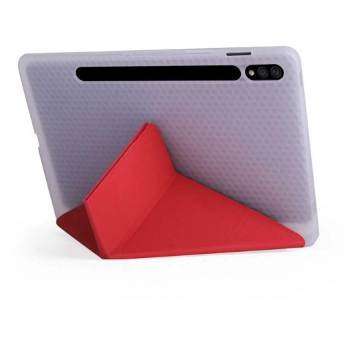 Samsung Galaxy Tab S8 X700 Tablet Kılıfı Standlı Tri Folding Kalemlikli Silikon Smart Cover - Yeşil