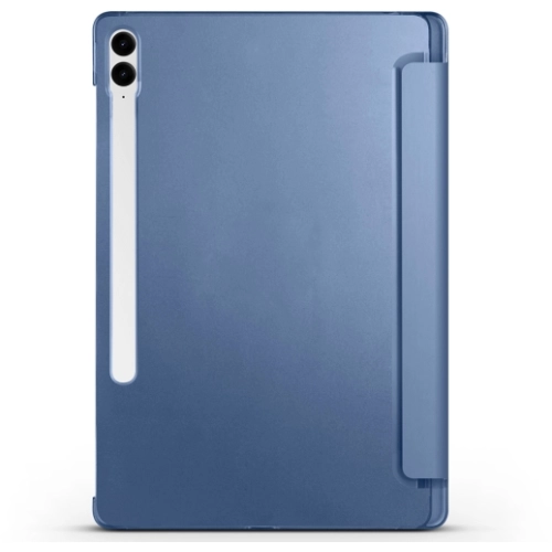 Samsung Galaxy Tab S9 FE Plus(+) Tablet Kılıfı Flip Smart Standlı Kalem Bölmeli Akıllı Kapak Smart Cover - Petrol Mavi